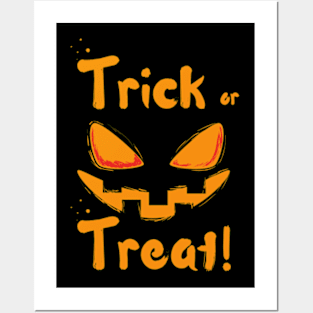 Halloween trick or treat ghost Posters and Art